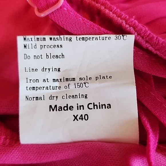 Exlura Women Hot Pink Spaghetti Strap Flowy Romper Shorts Dress Size Small - Picture 12 of 12